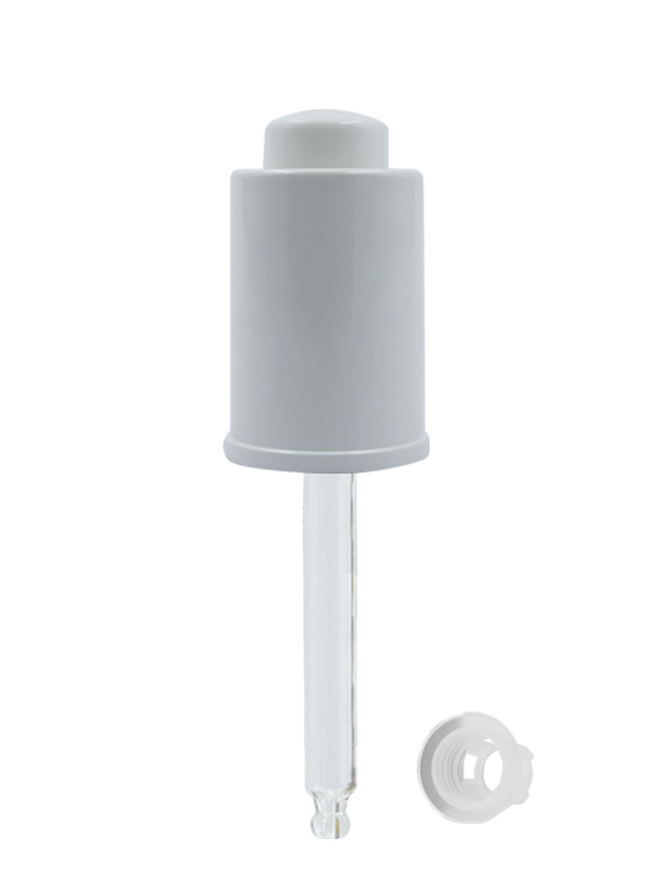 20/410MM Press Pump - White With Glass Tube